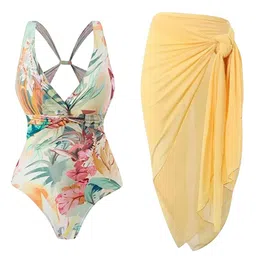 Alamode By Akanksha Multi Milly Bikini With Sarong-picture-36