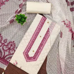 Panzora Printed Unstitched Dress Material-image-90