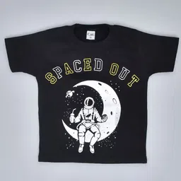 BAESD Boys Typography Printed Applique T-shirt-23