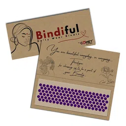 Comet Busters Set Of 10 Bindiful Traditional Round Velvet Bindi image 2