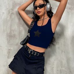 sollobell Women Print Cotton Fitted Crop Top-image-60