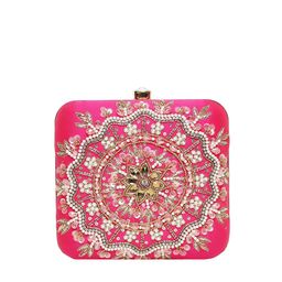 WORTHYY ACCESSORIES Embellished Box Clutch-image-86