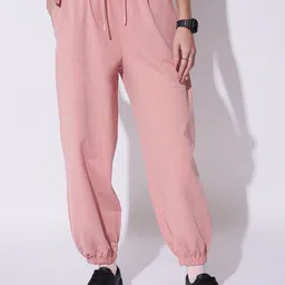 Ajile by Pantaloons Women Cotton Relaxed Fit Mid Rise Joggers-37