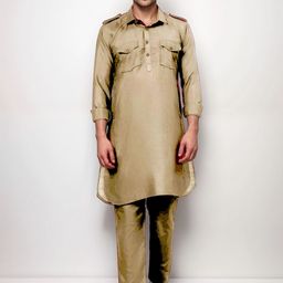 Yugnik Men Regular Pure Cotton Kurta with Pyjamas-38