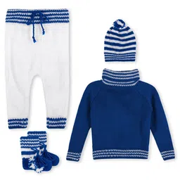 sahil collection Infants 5-Pcs Pure Wool Baby Apparel Gift Set-image-81