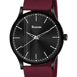 SPENCHER Men Pack of 3 Round Dial & Straps Analogue Multi Function Watch image 2