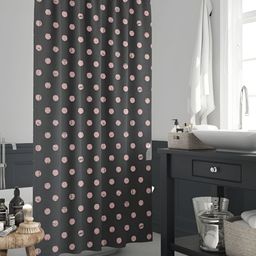 ArtzFolio Black & Pink Printed Water Proof Shower Curtain-image-98
