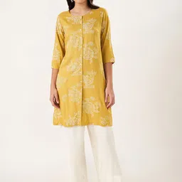 RANGMANCH BY PANTALOONS Floral Printed Regular Straight Kurta-picture-34