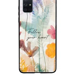 QRIOH Floral Printed Samsung Galaxy A71 Back Case Mobile Accessories-picture-38