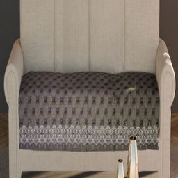 Fashion Throw Brown Printed Velvet 1 Piece Sofa Cover-image-99