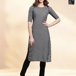 HERE&NOW Selection Of 2 Ethnic Motifs Printed Straight Kurtas-picture-11