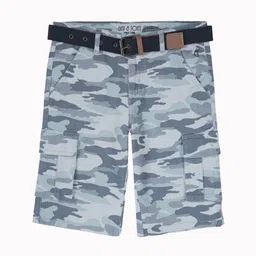 Gini and Jony Boys Camouflage Printed Cotton Cargo Shorts-16