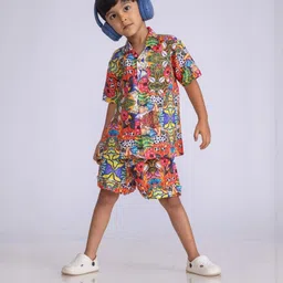 Boys Cotton Shirt & Shorts Set | Ruby-image-5