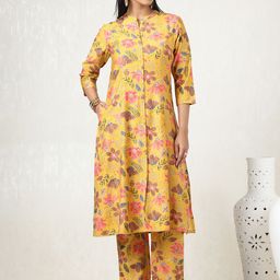 Soch Women Floral Printed Regular Kurta with Trousers-image-36
