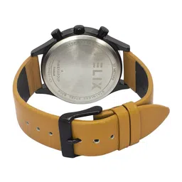 Helix Men Printed Brass Dial & Leather Straps Analogue Multi Function Watch TW003HG27 image 3