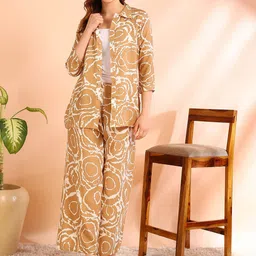 Moda Rapido Geometric Printed Shirt With Trouser Co-Ords Set-picture-25