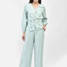 FUTURO V-Neck Top With Trousers-picture-38