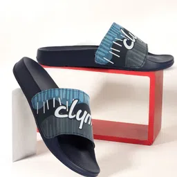 CLYMB Men Printed Sliders Flip Flops-2