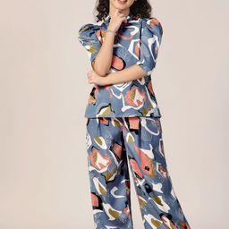 BAESD Girls Printed Short Sleeves Top With Palazzo-picture-6
