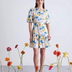 Kibo Women Floral Printed Tiered A-Line Dress-image-44