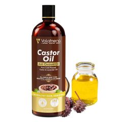 Volamena Pure Cold Pressed Anti Oxidant Castor Oil 200 ml-11