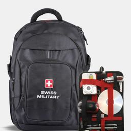 SWISS MILITARY Unisex USB Charging Port Backpacks-picture-15
