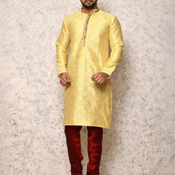 RANAK Men Woven Design Festive Straight Kurta-image-67