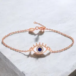 MYKI Women Cubic Zirconia Rose Gold-Plated Wraparound Bracelet-44