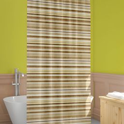 ArtzFolio Beige & Brown Printed Waterproof Shower Curtain-image-91