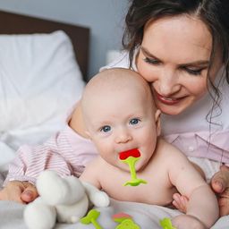 Kritiu Set Of 2 Textured Fruit Shape Baby Teethers image 5