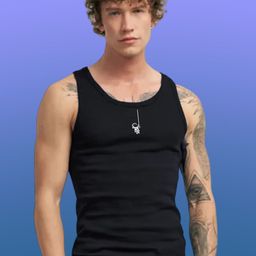 Uniplanet store Printed Scoop Neck Gym Vest UVM-LATKELO-ASTRO-BLK-S-image-90