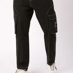Beyoung Men Relaxed Tapered Fit Cargos Trousers-image-68