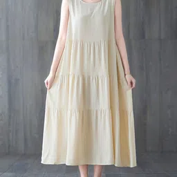 JC Mode Tiered A-Line Midi Dress-image-28