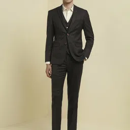 Allen Solly Slim-Fit Single-Breasted Three-Piece Suits-image-36