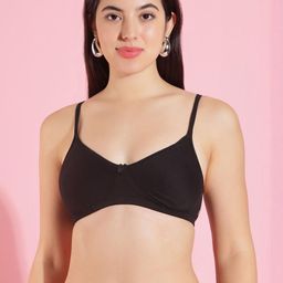Dollar Missy Set Of 5 Solid Non Padded Cotton Bra-picture-6