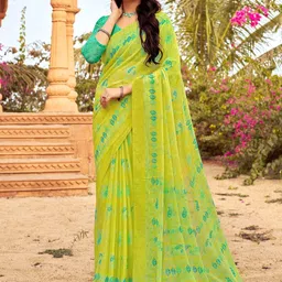 Mitera Floral Poly Chiffon Bagh Saree-picture-58