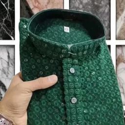 AWM Men Cotton Solid Straight Kurta-image-89