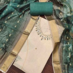 DIVASTRI Embellished Unstitched Dress Material-image-93
