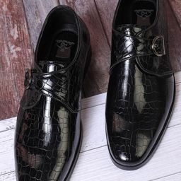 MILLE DOLLARI Men Textured Formal Monk Shoes-image-46