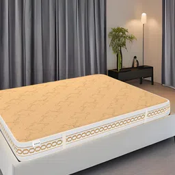 SLEEP SPA Beige Quilted Super Contour ISP Tech Bonnell Spring Single Mattress-65