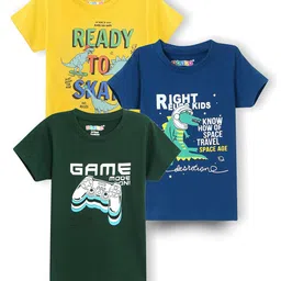 RASPY Boys 3 Printed Pure Cotton T-shirt-40