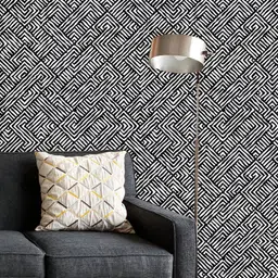 ArtzFolio Printed UV-Resistant Anti-Bacterial Abstract Strokes Peel & Stick Wallpaper-image-100