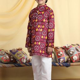 Cutiekins Boys Printed Regular Kurta with Pyjamas image 2