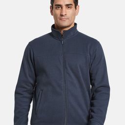 Octave Men Solid Mandarin Collar Sweatshirt-picture-58