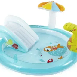 Inflatable Children (IND*22) Spray Wading Swimming Pool With Water Slide Inflatable Swimming Pool-image-7