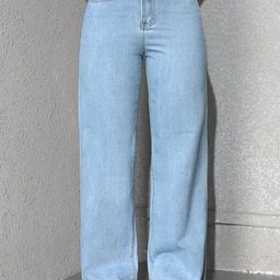 DressBerry Women Comfort Straight Fit High-Rise Light Fade Acid Wash Stretchable Jeans-image-89