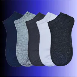 MJE Men Pack Of 5 Anti-Odour Ankle-Length Socks-picture-41