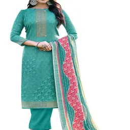 DRAVINAM Trends Ethnic Motifs Printed Unstitched Dress Material-image-96