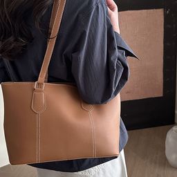 LULU & SKY PU Shopper Tote Bag-image-51