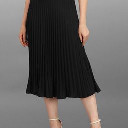Moda Rapido Pleated Midi Skirt-image-93